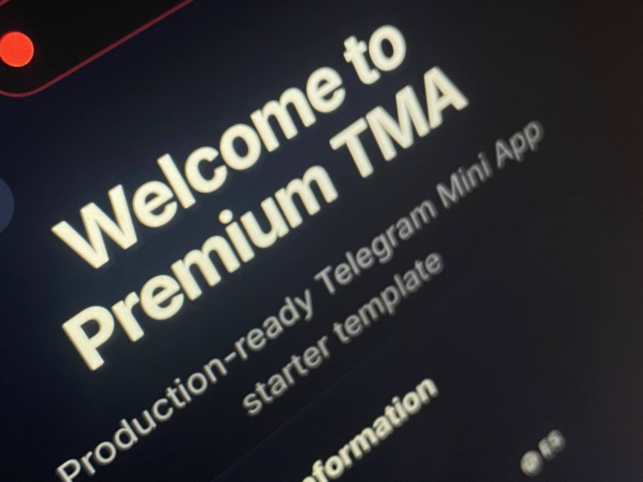 TMA Boilerplate Premium